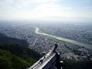 Vue du haut de Gifu-jou